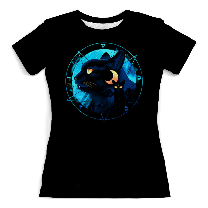Printio Футболка с полной запечаткой (женская) Лунный кот printio футболка с полной запечаткой мужская лунный кот