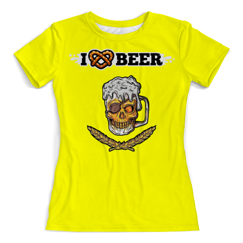 Printio Футболка с полной запечаткой (женская) Я люблю пиво printio футболка с полной запечаткой мужская я люблю пиво