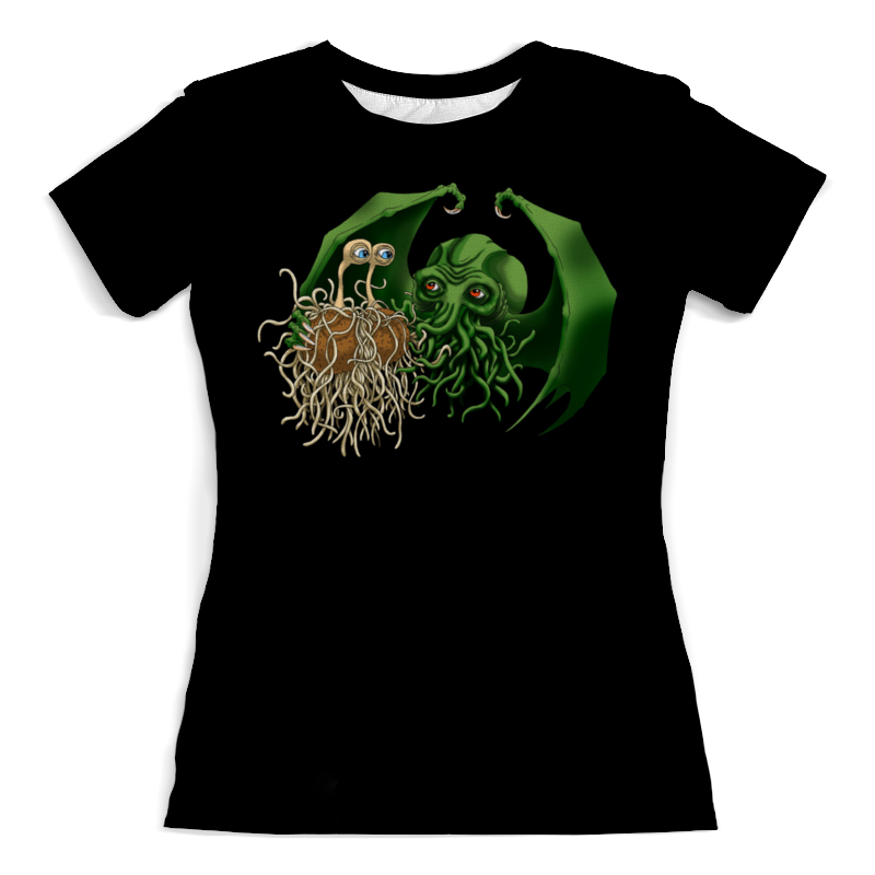 Printio Футболка с полной запечаткой (женская) Символ пастафарианства printio футболка с полной запечаткой для девочек символ пастафарианства