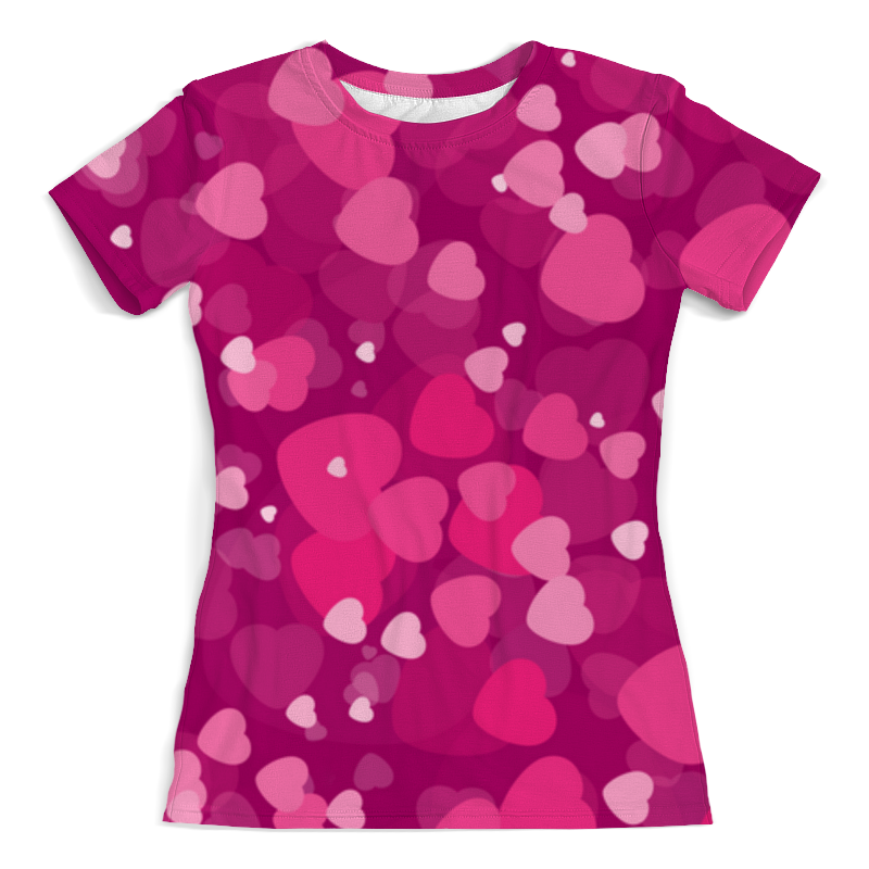 Printio Футболка с полной запечаткой (женская) Уютные сердца printio футболка с полной запечаткой женская холодные сердца