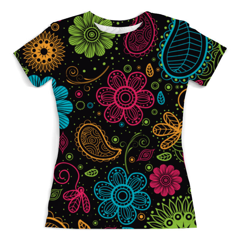 Printio Футболка с полной запечаткой (женская) Цветочная printio футболка с полной запечаткой для мальчиков цветочный узор