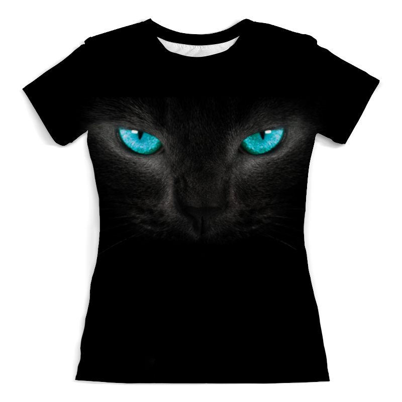 Printio Футболка с полной запечаткой (женская) Взгляд черной кошки printio футболка с полной запечаткой мужская взгляд черной кошки