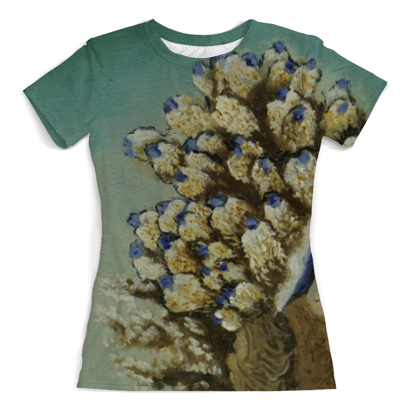 printio футболка с полной запечаткой мужская кактусовый рай Printio Футболка с полной запечаткой (женская) Коралловый рай
