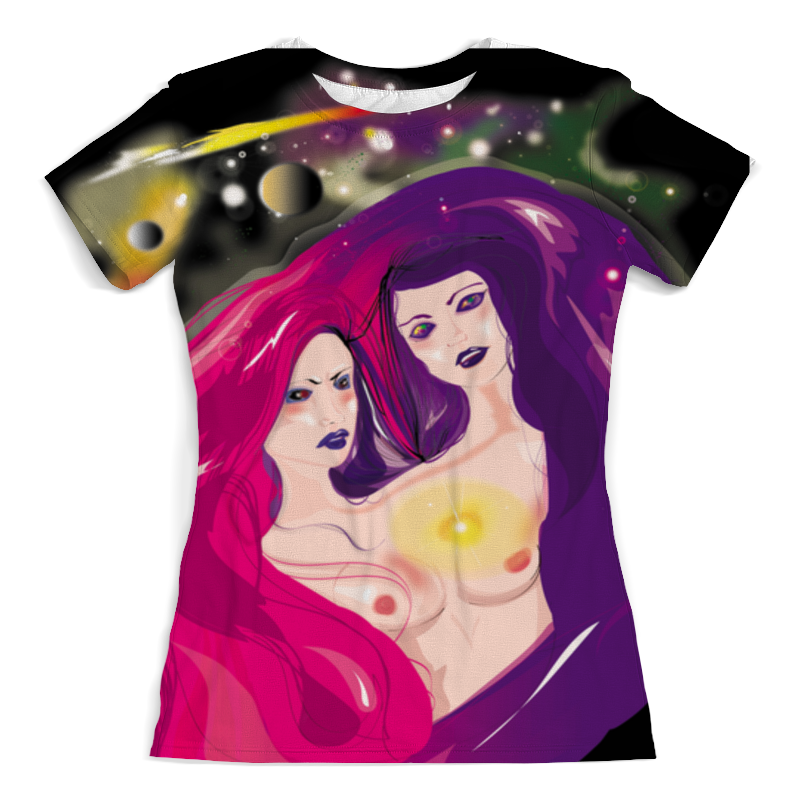 Printio Футболка с полной запечаткой (женская) Космическое равновесие. printio футболка с полной запечаткой женская космическое равновесие