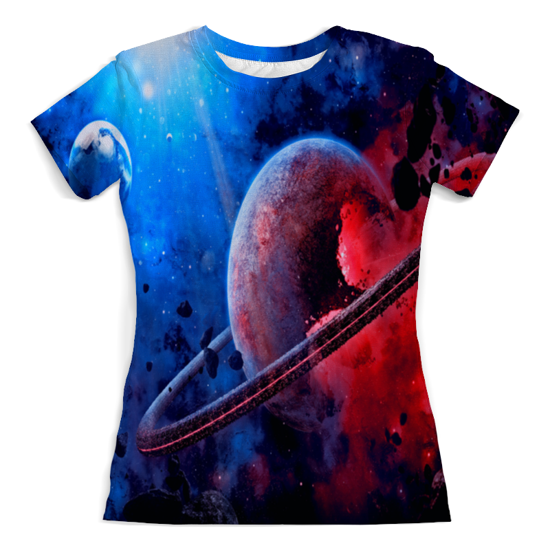 Printio Футболка с полной запечаткой (женская) Планета printio футболка с полной запечаткой женская планета сатурн янтра и мантра