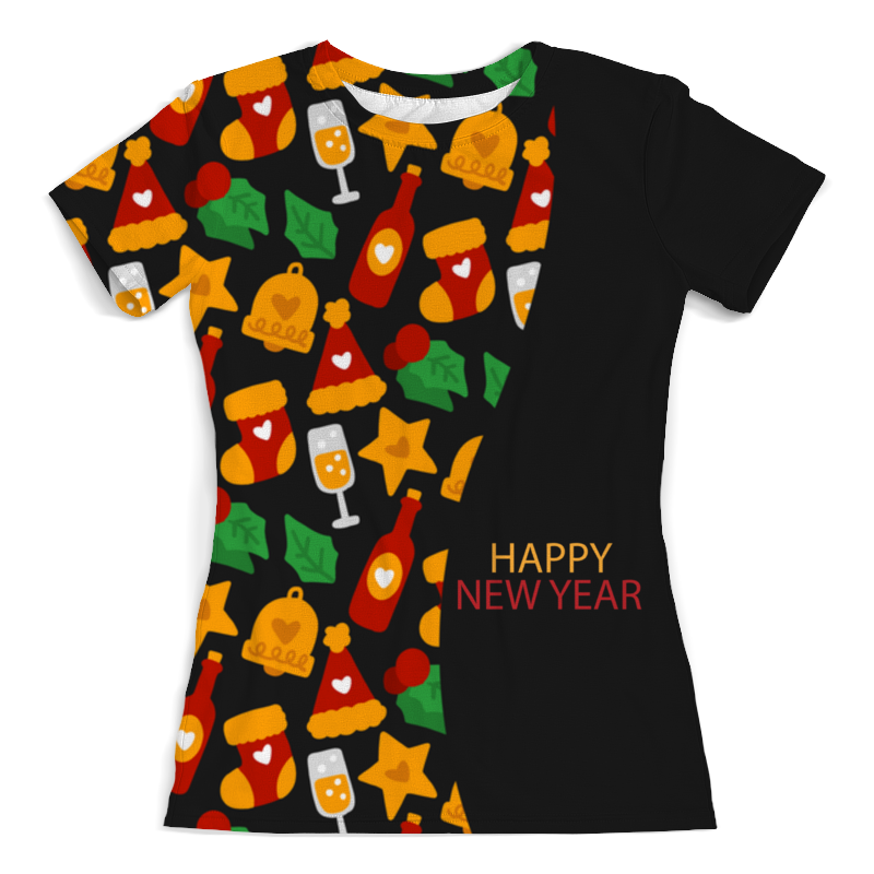 Printio Футболка с полной запечаткой (женская) Happy new year printio футболка с полной запечаткой женская happy new year 2017