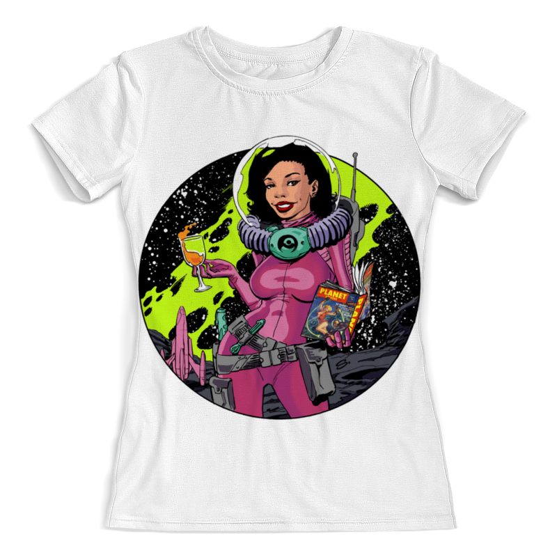 Printio Футболка с полной запечаткой (женская) Girl in space printio футболка с полной запечаткой женская forest in space