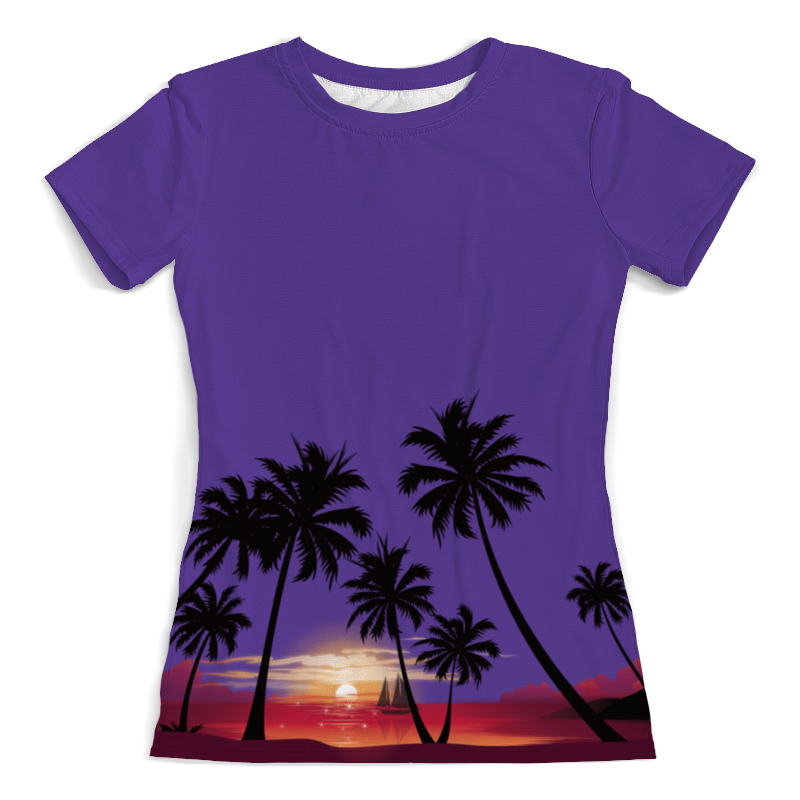 Printio Футболка с полной запечаткой (женская) Острова в океане printio футболка с полной запечаткой мужская в океане