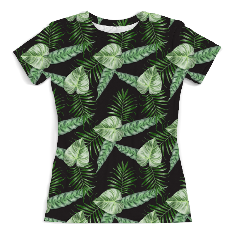 Printio Футболка с полной запечаткой (женская) Листья printio футболка с полной запечаткой женская резные листья
