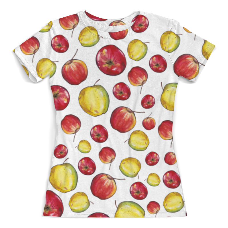 Printio Футболка с полной запечаткой (женская) Яблоки printio футболка с полной запечаткой женская яблоки