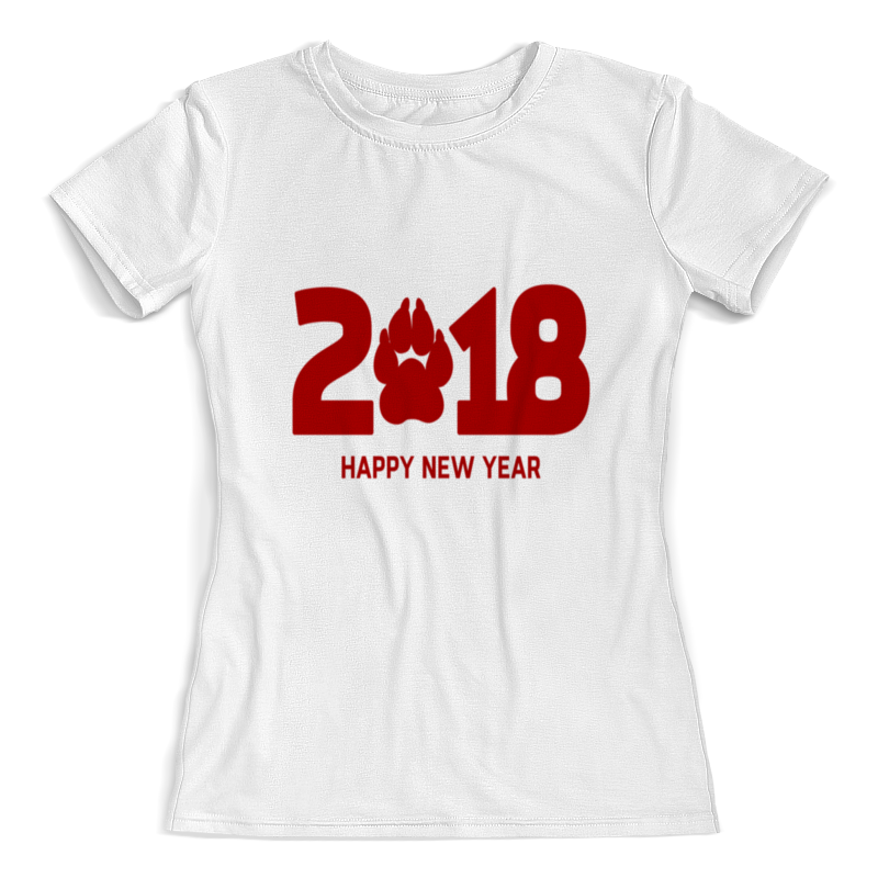 Printio Футболка с полной запечаткой (женская) 2018 год printio футболка с полной запечаткой женская 2018 новый год