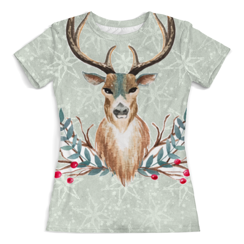 Printio Футболка с полной запечаткой (женская) Deer (олень) printio футболка с полной запечаткой мужская deer олень