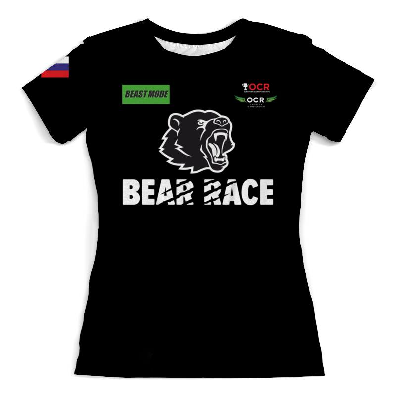 Printio Футболка с полной запечаткой (женская) Bear race beast mode russia printio футболка wearcraft premium slim fit bear race beast mode