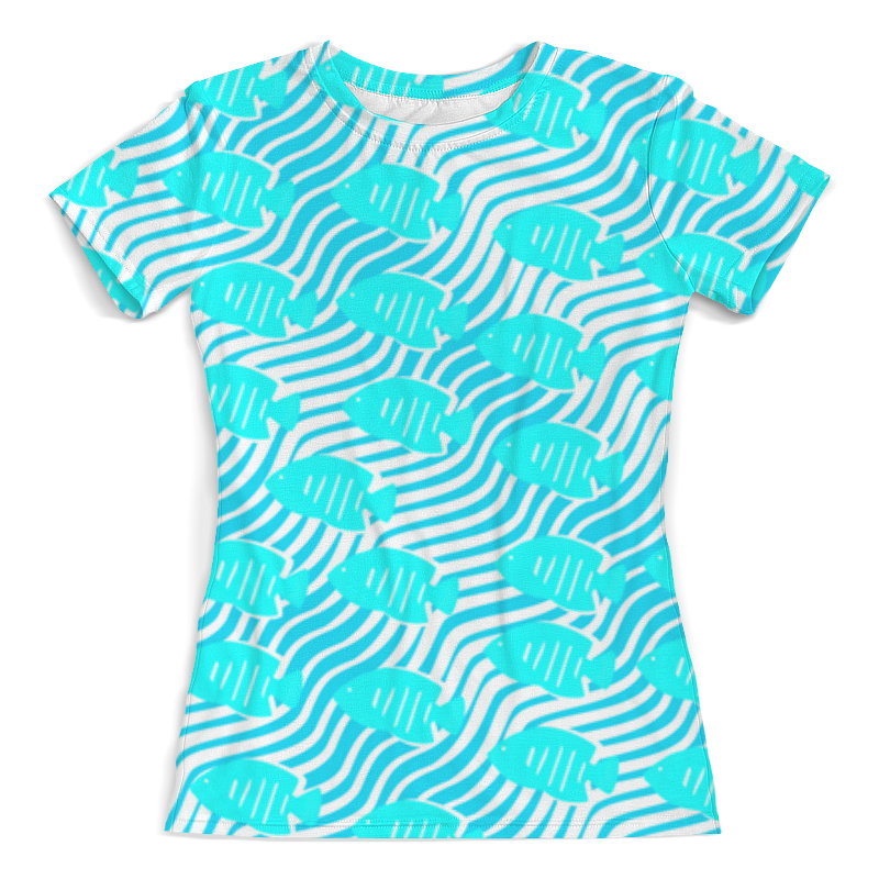 Printio Футболка с полной запечаткой (женская) Тропические рыбки printio футболка с полной запечаткой для девочек тропические рыбки