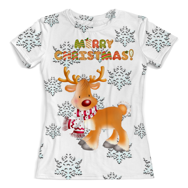 Printio Футболка с полной запечаткой (женская) Merry christmas! printio футболка с полной запечаткой женская merry christmas and happy ny