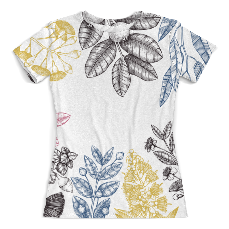 Printio Футболка с полной запечаткой (женская) Летние луговые травы-кустарники printio футболка с полной запечаткой женская летняя пора