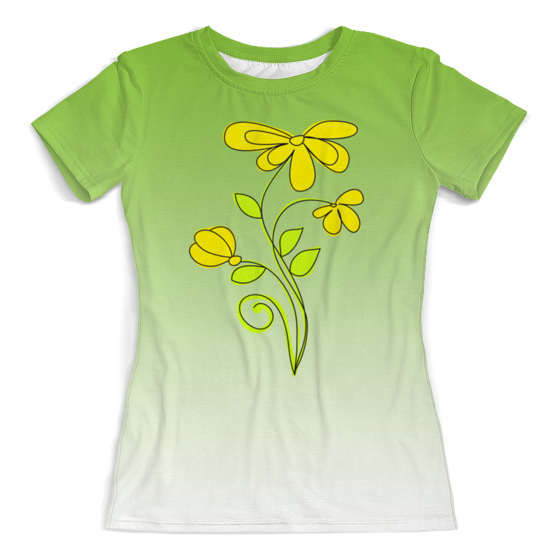 Printio Футболка с полной запечаткой (женская) Летние полевые цветы. printio футболка с полной запечаткой женская футболка летние цветы