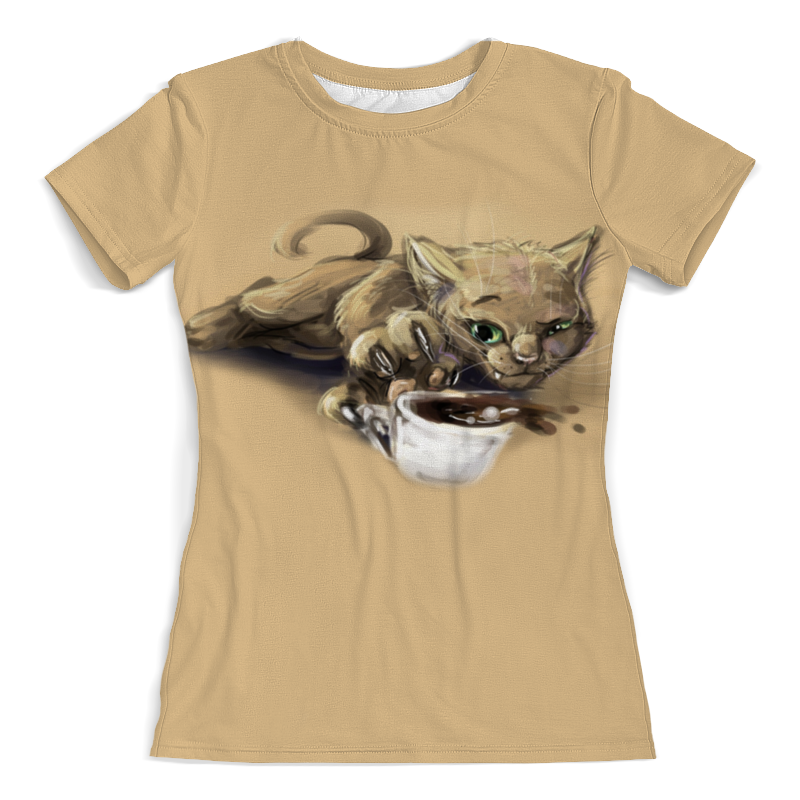 Printio Футболка с полной запечаткой (женская) Кошечка printio футболка с полной запечаткой женская кошечка с собачкой