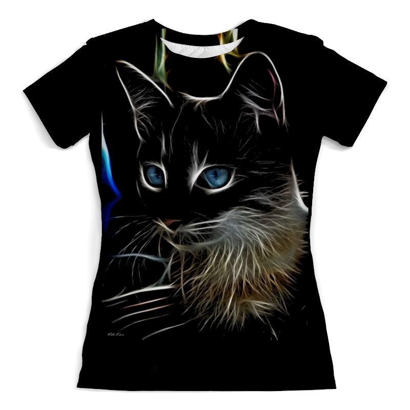 Printio Футболка с полной запечаткой (женская) Кошки. магия красоты printio футболка с полной запечаткой женская магия огня