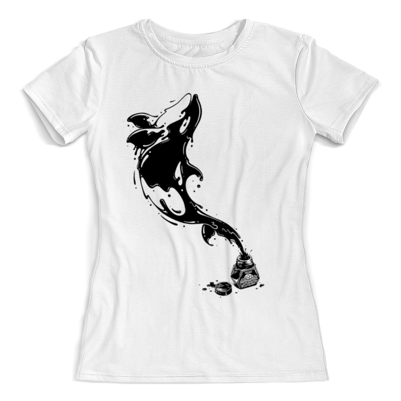 Printio Футболка с полной запечаткой (женская) Чернильный дельфин printio футболка с полной запечаткой мужская чернильный дождь