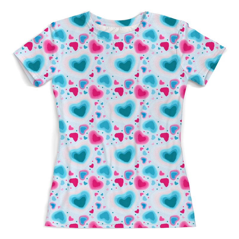 Printio Футболка с полной запечаткой (женская) Холодные сердца printio футболка с полной запечаткой женская холодные сердца