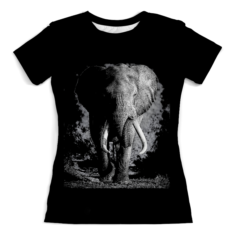 Printio Футболка с полной запечаткой (женская) Слон. printio футболка с полной запечаткой женская красный шар и слон