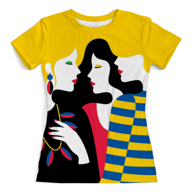 Printio Футболка с полной запечаткой (женская) Девушки printio футболка с полной запечаткой женская портрет девушки бантик