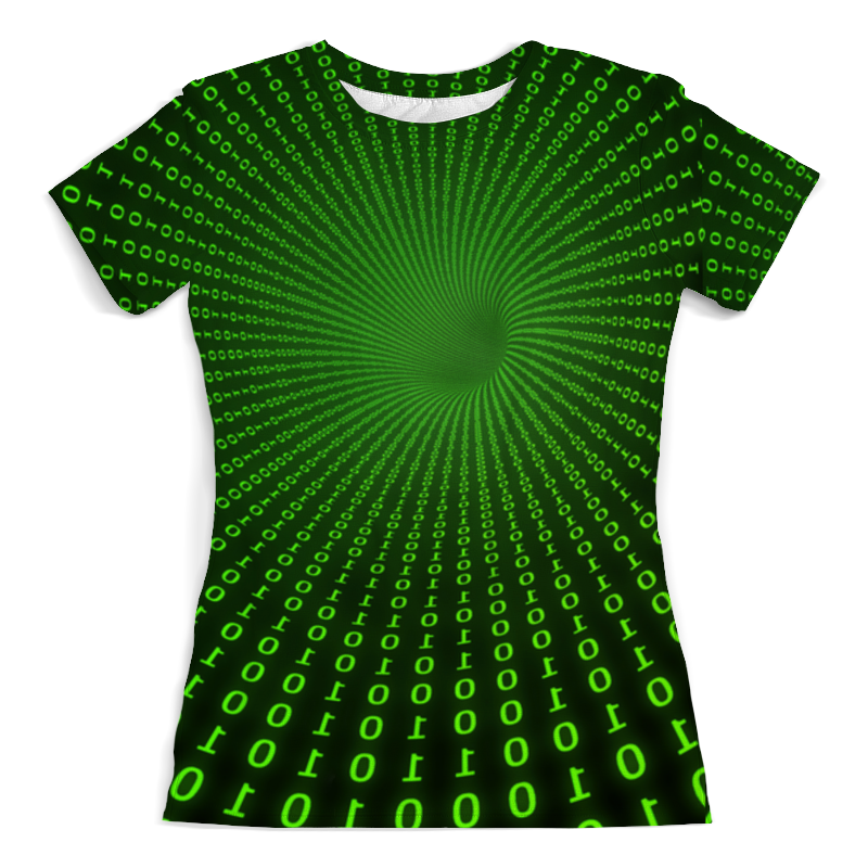 Printio Футболка с полной запечаткой (женская) Бинарный код