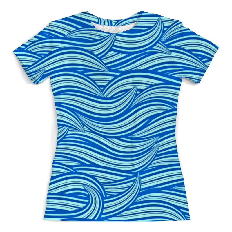 Printio Футболка с полной запечаткой (женская) Морские волны printio футболка с полной запечаткой мужская морские волны