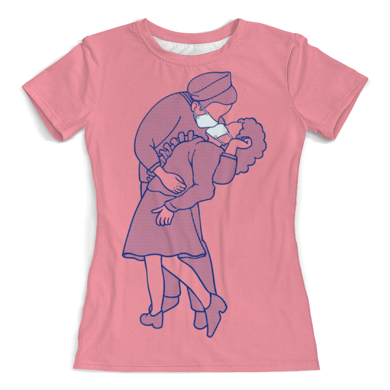 Printio Футболка с полной запечаткой (женская) Любовь и вирус printio футболка с полной запечаткой женская любовь и вирус