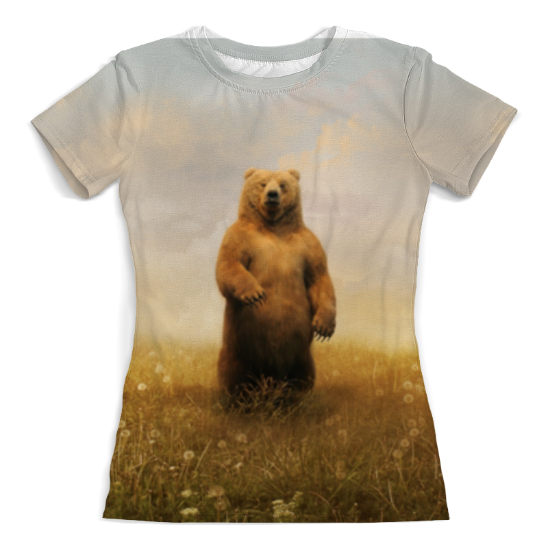 Printio Футболка с полной запечаткой (женская) Медведь printio футболка с полной запечаткой женская микки