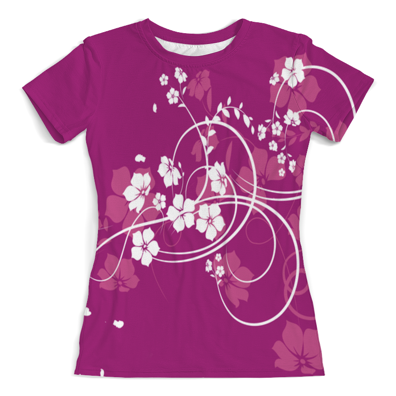 Printio Футболка с полной запечаткой (женская) Цветы