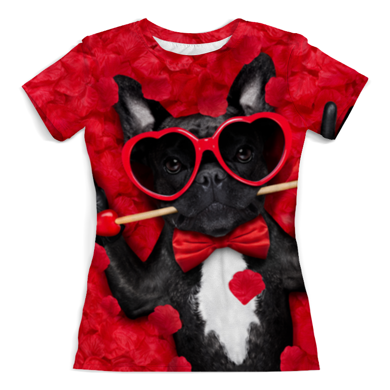 Printio Футболка с полной запечаткой (женская) Щенок