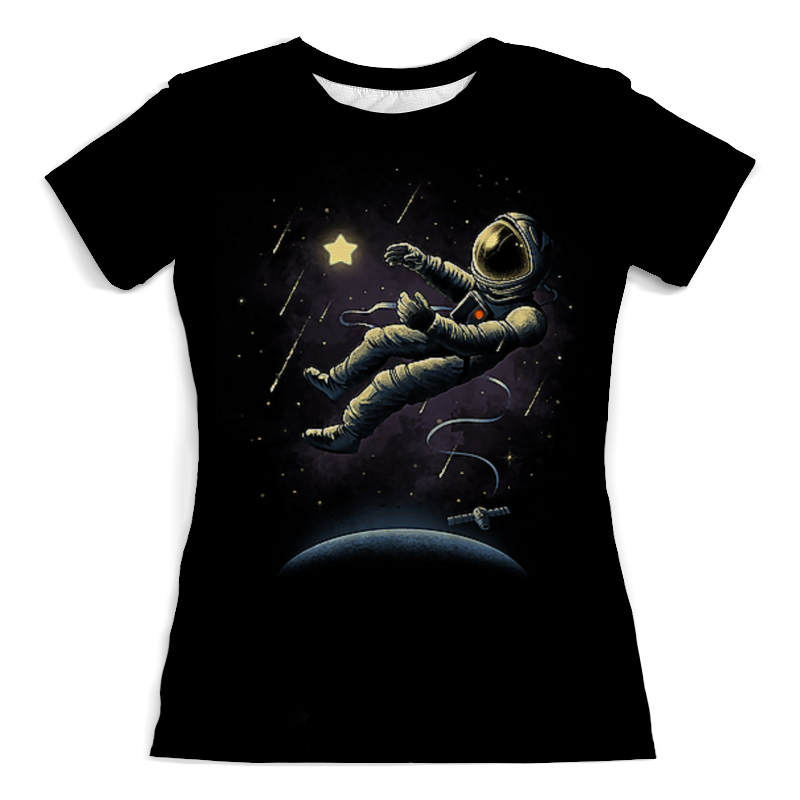 Printio Футболка с полной запечаткой (женская) В космосе printio футболка с полной запечаткой женская собака в космосе