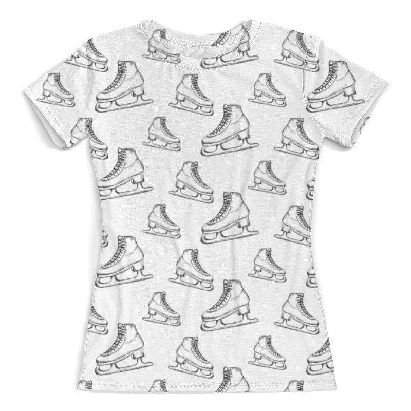 Printio Футболка с полной запечаткой (женская) Коньки