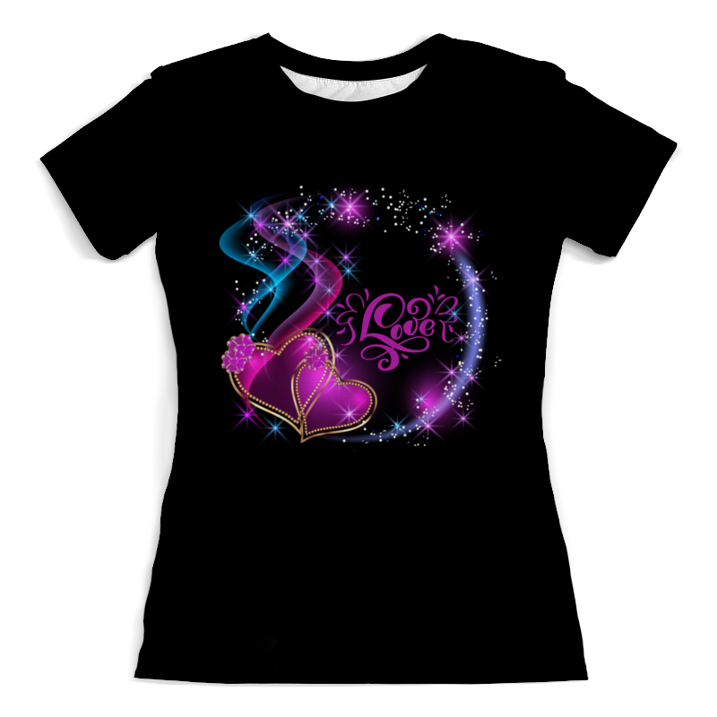Printio Футболка с полной запечаткой (женская) Любовь printio футболка с полной запечаткой женская розовая паутина сердец