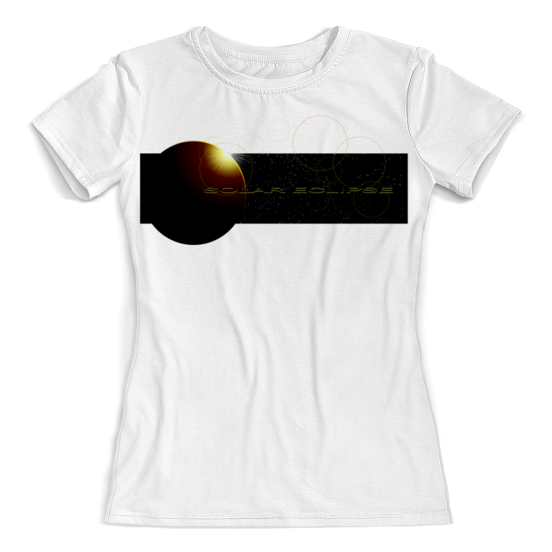 Printio Футболка с полной запечаткой (женская) Затмение солнца. printio футболка с полной запечаткой женская мое сердце ярче солнца