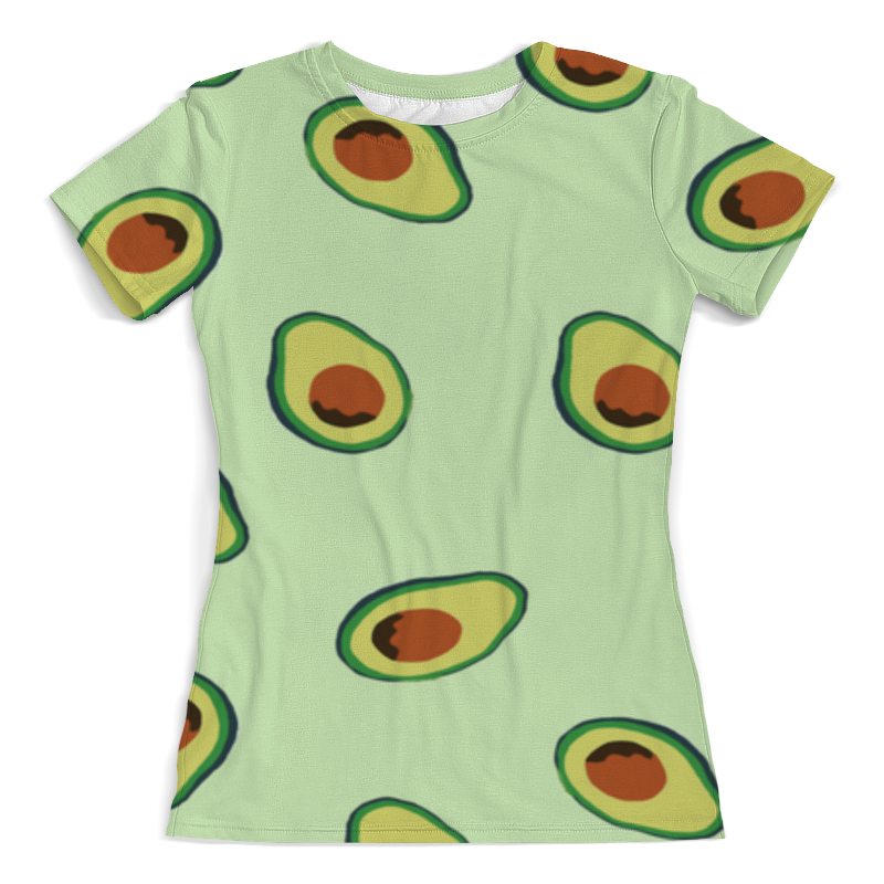 Printio Футболка с полной запечаткой (женская) авокадо