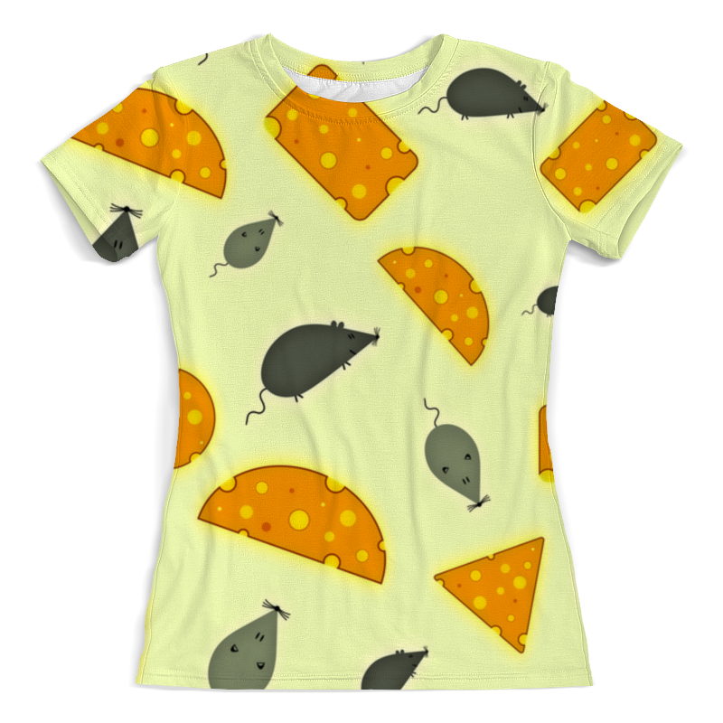 Printio Футболка с полной запечаткой (женская) Мышь и сыр printio футболка с полной запечаткой мужская мышь и сыр