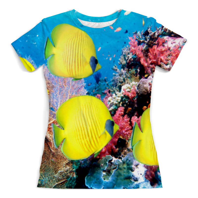 Printio Футболка с полной запечаткой (женская) морской риф printio футболка с полной запечаткой для мальчиков морской риф
