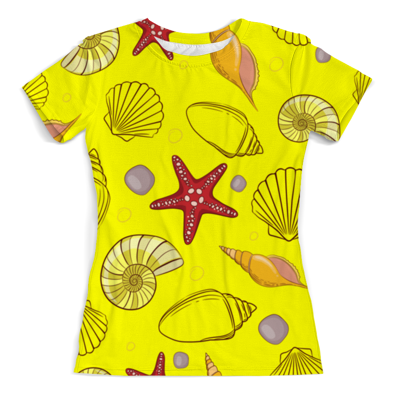 Printio Футболка с полной запечаткой (женская) Ракушки printio футболка с полной запечаткой женская морские ракушки