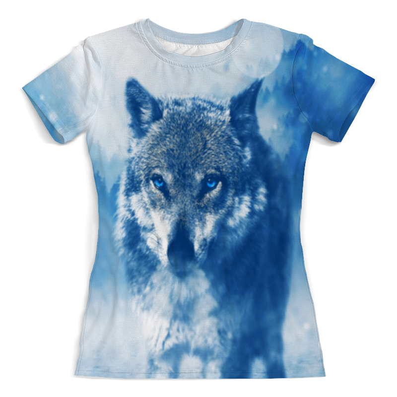 Printio Футболка с полной запечаткой (женская) Волк в снегу printio футболка с полной запечаткой женская волк в наушниках