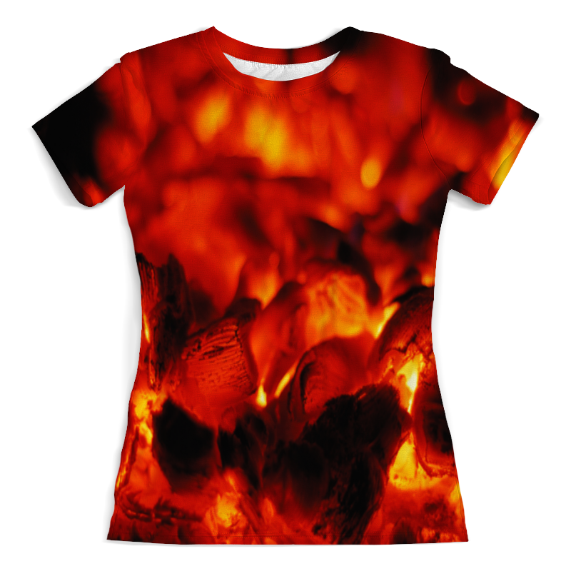 Printio Футболка с полной запечаткой (женская) Огонь