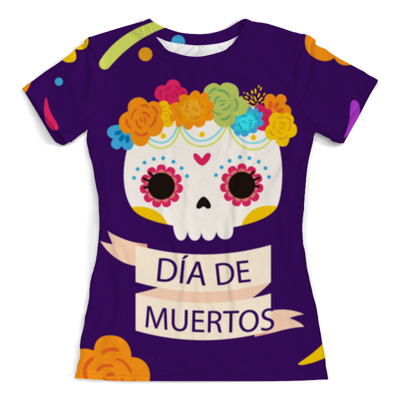 Printio Футболка с полной запечаткой (женская) Dia de muertos rainbow high dia de muertos maria garcia