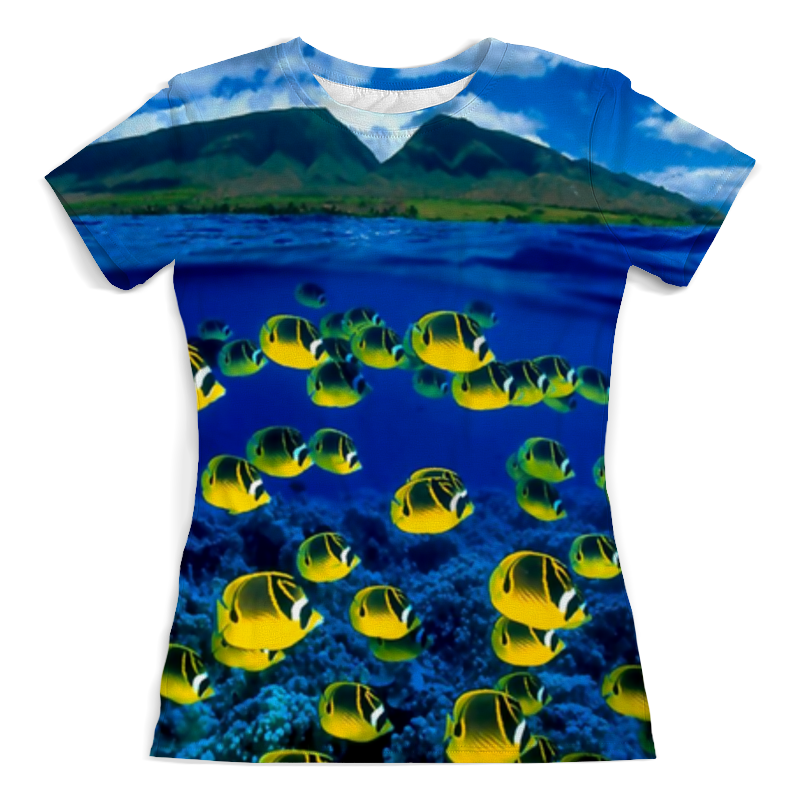 Printio Футболка с полной запечаткой (женская) морской риф printio футболка с полной запечаткой для мальчиков морской риф