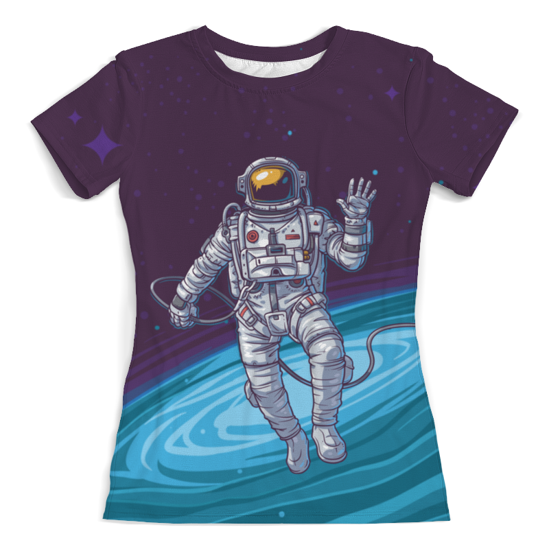 Printio Футболка с полной запечаткой (женская) Привет из космоса printio футболка с полной запечаткой для девочек привет из космоса