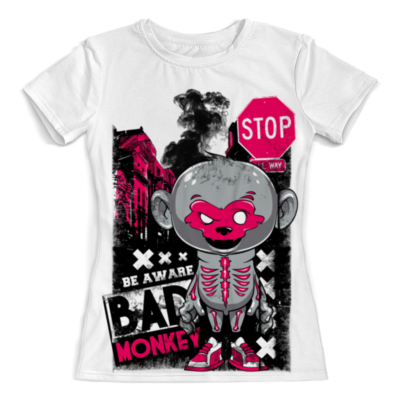 Printio Футболка с полной запечаткой (женская) Bad monkey printio футболка с полной запечаткой женская bad robot