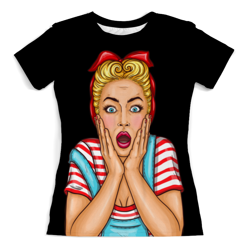 Printio Футболка с полной запечаткой (женская) Удивление