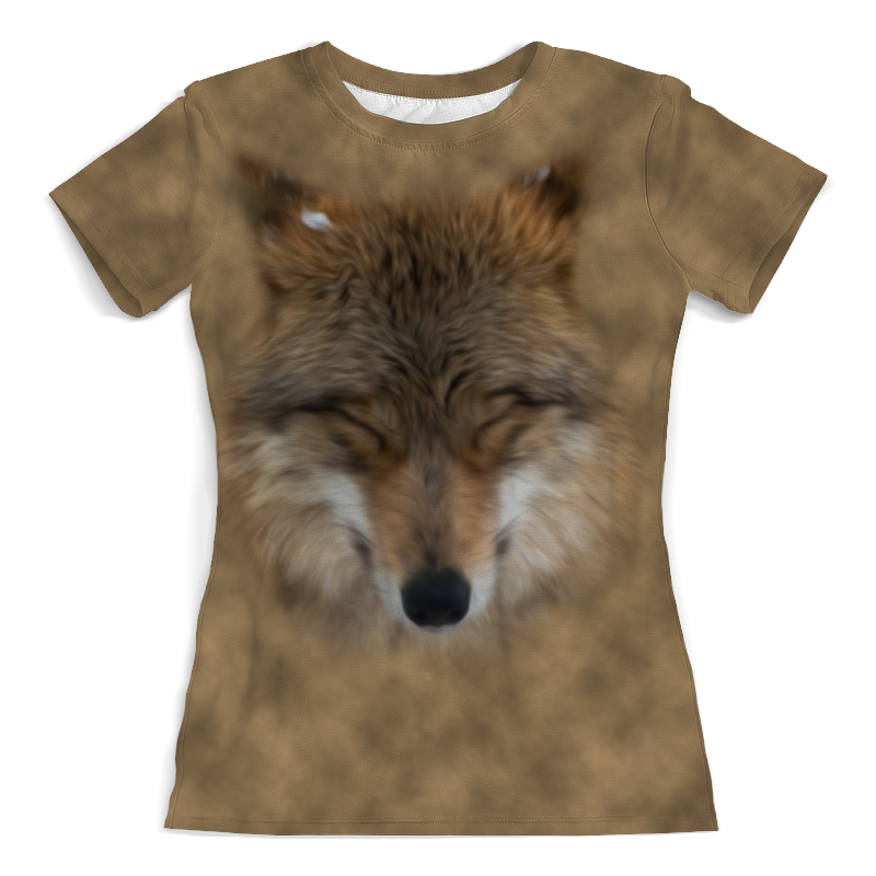 Printio Футболка с полной запечаткой (женская) Мордочка волка printio футболка с полной запечаткой женская волк нарисованый