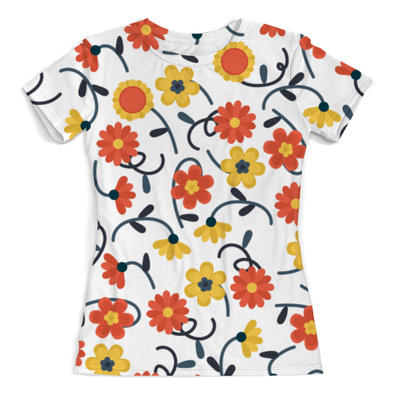 Printio Футболка с полной запечаткой (женская) Цветочная printio футболка с полной запечаткой женская цветочная фея